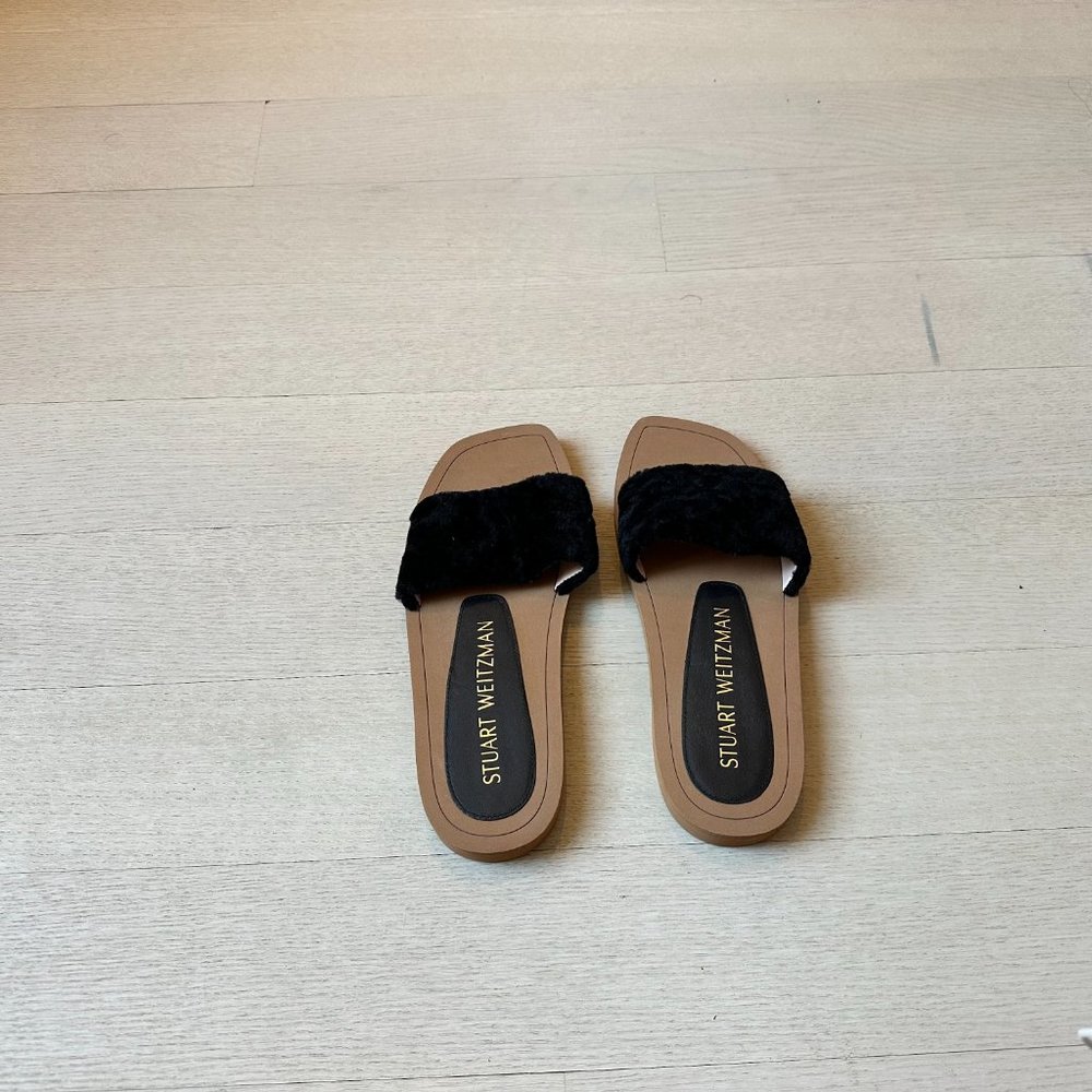 Stuart Weitzman Shearling Slides Cammy - image 5